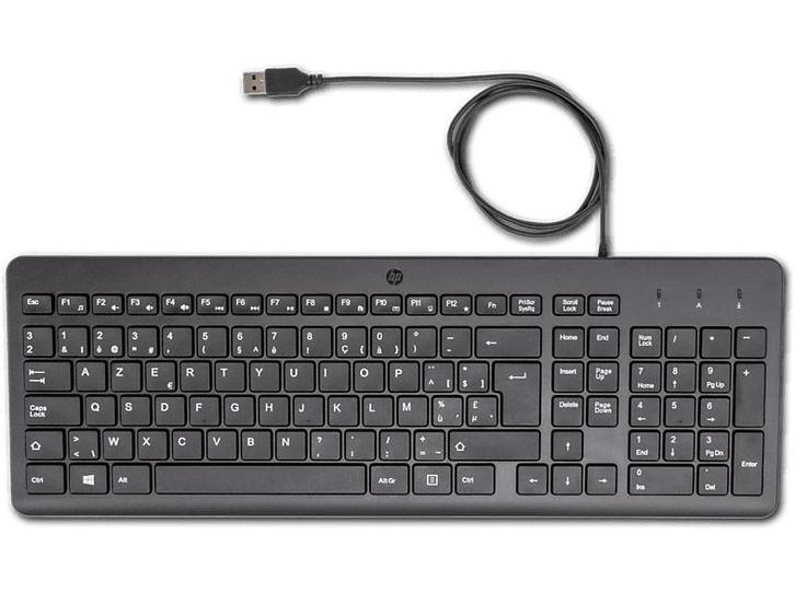 HP -  Toetsenbord 150 Azerty Zwart, Computers en Software, Toetsenborden, Bedraad, Azerty, Nieuw, Verzenden