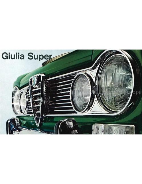 1966 ALFA ROMEO GIULIA SUPER BROCHURE ENGELS, Livres, Autos | Brochures & Magazines