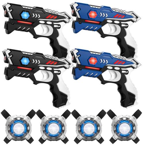 KidsTag Lasergame kopen - 4 laserguns + 4 vesten, Kinderen en Baby's, Speelgoed | Buiten | Actiespeelgoed, Nieuw, Ophalen of Verzenden
