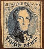 België 1861 - Leopold I : Langwerpig Medaillon - zonder, Timbres & Monnaies, Timbres | Europe | Belgique