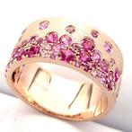 Ring - 14 karaat Roségoud - 1.16ct. tw. Robijn, Nieuw