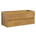 Wastafelkast Angela 120 x 48 cm Eiken Hangend Wastafelmeubel, Verzenden