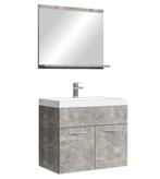 Badkamermeubel Montreal Set 02 60 x 35 cm Beton Grijs, Verzenden, Nieuw