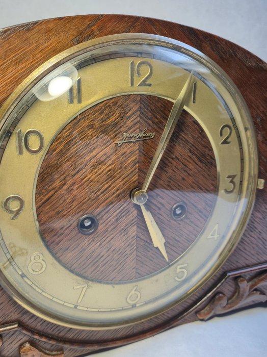 Slingerklok - Junghans - Art Deco Hout, Messing - 1930-1940, Antiquités & Art, Antiquités | Horloges