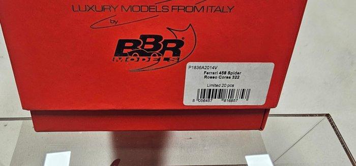 BBR 1:18 - Model sportwagen - Ferrari 458 Spider arosso, Hobby & Loisirs créatifs, Voitures miniatures | 1:5 à 1:12