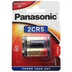 Panasonic 2CR5 6V Lithium Batterij 1x Blister, Nieuw, Verzenden