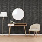 vidaXL 48 st Wandpanelen steen 12 m² 50x50 cm XPS zwart, Doe-het-zelf en Bouw, Verzenden, Nieuw