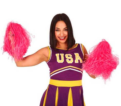 Pom-Pom Roze 80cm 2st, Hobby en Vrije tijd, Feestartikelen, Nieuw, Verzenden