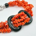 Bloedkoraal - Zilver - Armband - Middellandse Zee Koralen