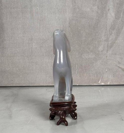 Figuur - Fine agate Dog sculpture - Agaat - China, Antiek en Kunst, Antiek | Overige Antiek