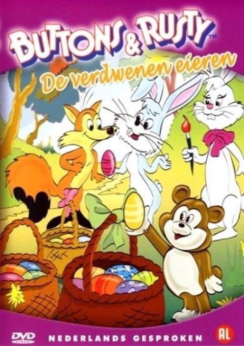 Buttons en Rusty - De Verdwenen Eieren (dvd tweedehands, CD & DVD, DVD | Action, Enlèvement ou Envoi
