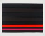 Philippe MORISSON (1924-1994) - Composition en noir et rouge