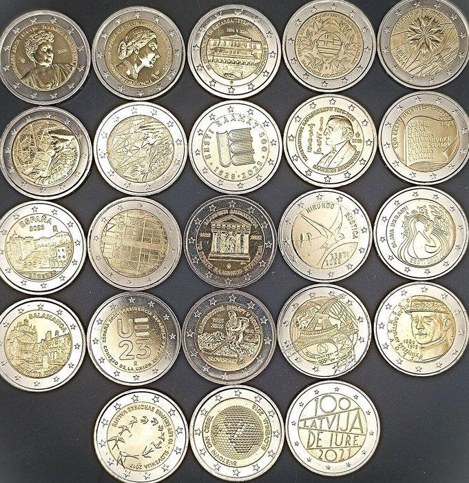 Europa. 2 Euro 2017/2024 (23 monedas) (Zonder Minimumprijs), Postzegels en Munten, Munten | Europa | Euromunten