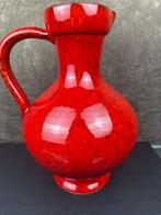 Large Red Fat Lava Style Jug - Mid-20th Century - Kruik - H.