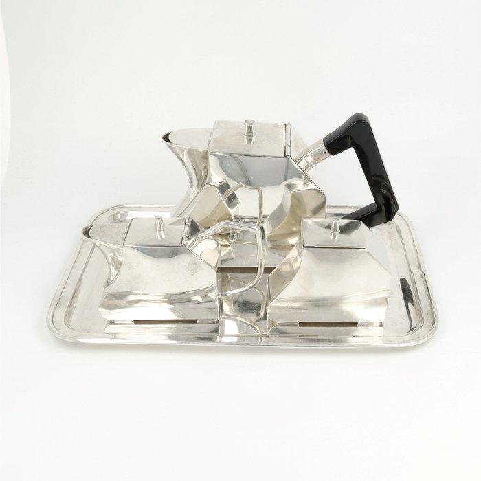 Theeservies (4) - .835 zilver, Antiek en Kunst, Antiek | Zilver en Goud