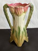 Antieke Art Nouveau - Vase - Barbotine en céramique ornée de