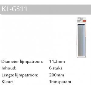 Kitpro basso kl-gs11 lijmpatroon transparant 200mm Ø 11.2mm, Bricolage & Construction, Outillage | Outillage à main