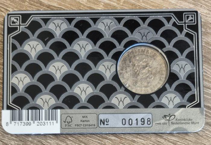 Nederland. 1905 Historische coincard zilveren eerste 1/2, Postzegels en Munten, Munten | Nederland
