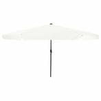 vidaXL Tuinparasol Zand en Antraciet 395 x 395 x 245 cm, Verzenden, Nieuw