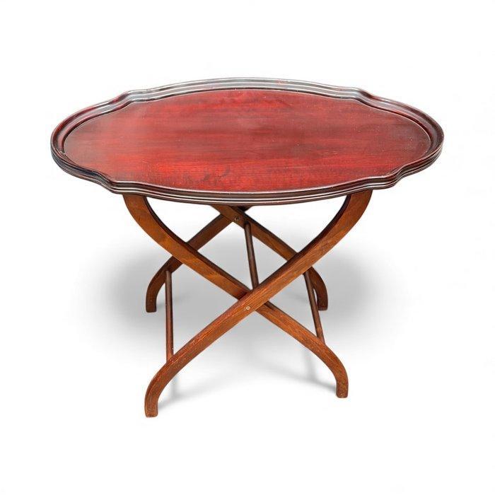 Bijzettafel - Grote dienblad - Mahonie, Antiek en Kunst, Curiosa en Brocante