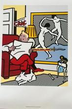 Roy Lichtenstein (1923-1997) - Tintin Reading, Antiquités & Art