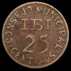 Spanje. Gobierno Provisional. 25 Centimes 1937 - Consejo