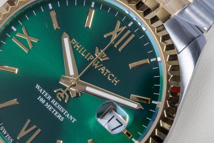 Philip Watch - Caribe Urban - Emerald Green - Swiss Made -, Handtassen en Accessoires, Horloges | Heren