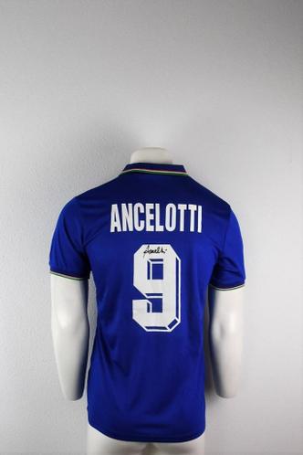 Bezwaar Verward Plantkunde ② Italië Thuisshirt: Gesigneerd door Carlo Ancelotti — Football — 2ememain