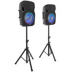Boomtone DJ PS212A Bluetooth Speaker Set 2x 250W RMS +, Nieuw