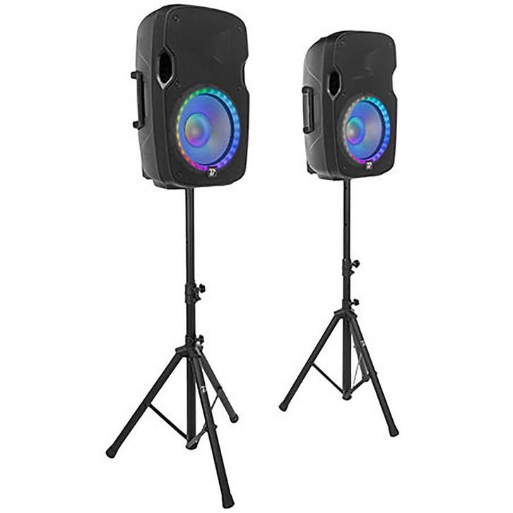 Boomtone DJ PS212A Bluetooth Speaker Set 2x 250W RMS +, Audio, Tv en Foto, Luidsprekerboxen