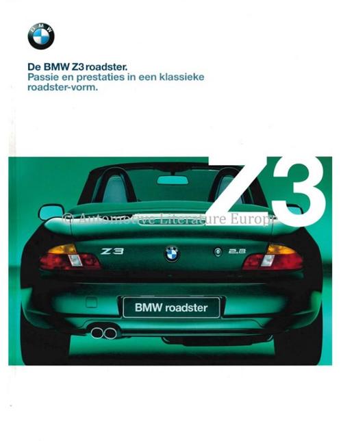 1999 BMW Z3 ROADSTER BROCHURE NEDERLANDS, Boeken, Auto's | Folders en Tijdschriften, Ophalen of Verzenden