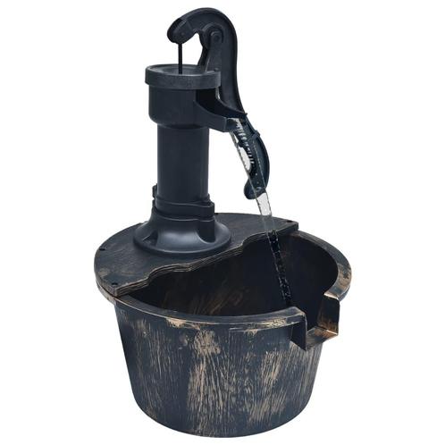 vidaXL Tuinfontein vat met pomp, Tuin en Terras, Waterpartijen en Fonteinen, Nieuw, Verzenden