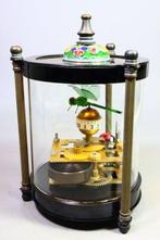 Libel. Lieveheersbeestje Mechanische Klok Cloisonné Dak -, Antiquités & Art, Antiquités | Horloges