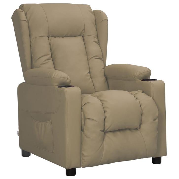 Fauteuil Cappuccino Kunstleer | Retour Deal | 38% Korting, Huis en Inrichting, Fauteuils, Nieuw, Verzenden
