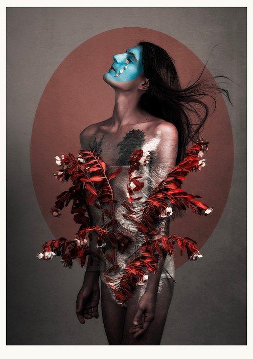 Elena Paraskeva - Le Mime, Antiek en Kunst, Kunst | Schilderijen | Modern