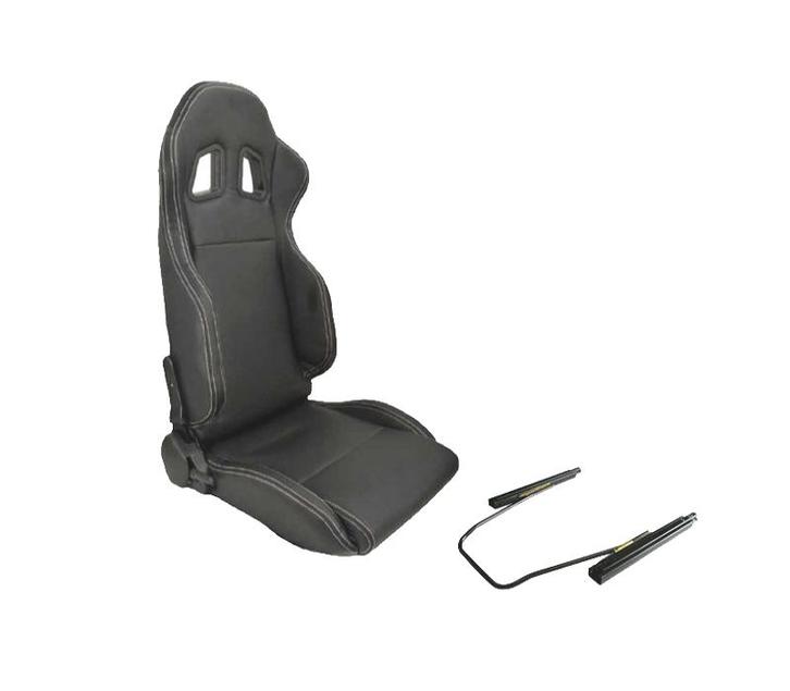 Kit Siège Baquet Sport Universel Look Sparco Cuir Noir, Auto-onderdelen, Interieur en Bekleding, Verzenden