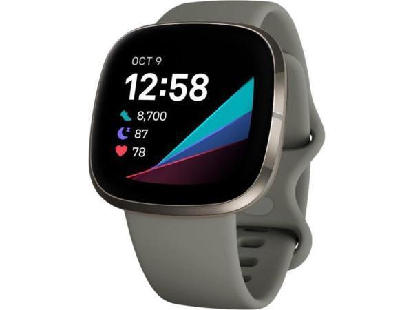 Veiling - Fitbit Sense FB512 - Smartwatch - Grijs, Handtassen en Accessoires, Smartwatches