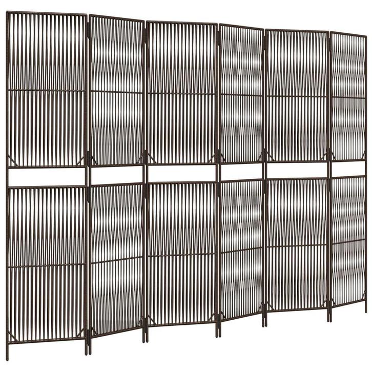 Kamerscherm Poly Rattan Bruin | Tweede Kansje | Ruimtever..., Huis en Inrichting, Woonaccessoires | Kamerschermen, Nieuw, Verzenden