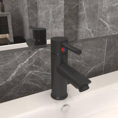 vidaXL Wastafelkraan 130x176 mm grijs, Doe-het-zelf en Bouw, Sanitair, Nieuw, Verzenden