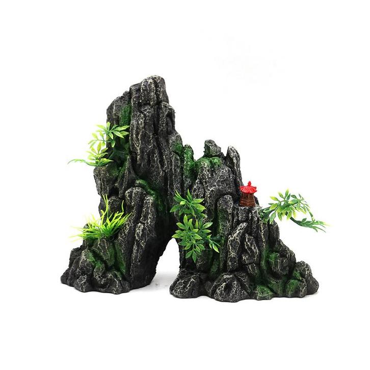 Rots met grot / Aquariumdecoratie As-299 (Hardscaping), Dieren en Toebehoren, Vissen | Aquaria en Toebehoren, Nieuw, Verzenden