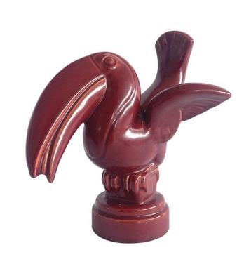 Sven Lindhardt - sculptuur, Toucan - 19 cm - Aardewerk
