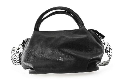 Charm London Tas Zwart | 5% extra korting, Handtassen en Accessoires, Tassen | Damestassen, Zwart, Zo goed als nieuw, Verzenden