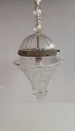 Plafondlamp - Brons, Glas, Kristal, Messing, Antiek en Kunst, Antiek | Overige Antiek