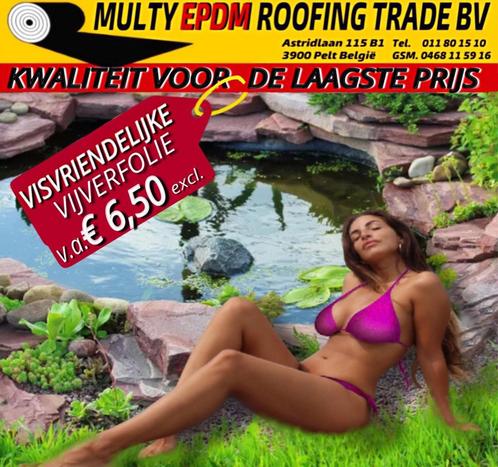 VIJVER DAK- FOLIE SPOTGOEDKOOP 1mm v.a. € 6,50 m² excl.btw, Doe-het-zelf en Bouw, Dakpannen en Dakbedekking, Overige typen, Nieuw