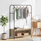 vidaXL Kledingrek met opslag Bruin 100 x 44 x 160 cm Bewerkt, Huis en Inrichting, Verzenden, Nieuw