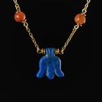 Oude Egypte, Ptolemeïsch Ketting en oorbellen met carneool, Antiek en Kunst