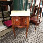 Nachtkastje - Hout, Calacatta marmer, Ormolu, Porselein