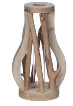 Decoratief Drijfhout met Reageerbuis L9,5 W7,5 H15,5 cm