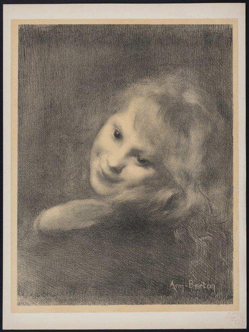 Armand Berton (1854-1917) - La Rieuse, Antiek en Kunst, Kunst | Designobjecten