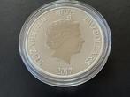 Niue. 2 Dollars 2017 Steamboat Willy Disney, 1 Oz (.999), Postzegels en Munten